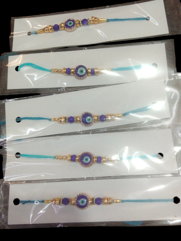 GJ Rakhi for brother, Premium Designer Evil Eye Rakhis Set Combo, Rakhi Gift Collections, Made in India (Evil Eye Rakhi, 
Set of 5 Rakhi
Rajender 022