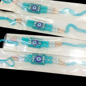 PrezzieBush, Pack of 4 Designer Rakhi for Brother, Studded with Pearls & Diamond, with Roli + Kumkum for BROTHER
SET OF 4 
RAJENDER 024