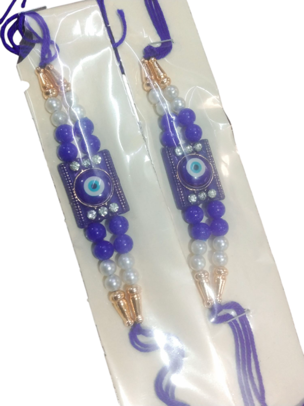 Ghasitaram Gifts Jaiccha Rakhi for Brother Rakhis Online Set of 2-N-156 Evil Eye Fancy Rakhi
SET OF 2
RAJENDER  023