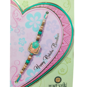 SEASONALHUB Festive Creations Presents Exclusive Designer Metal Rakhi With Multicolour Pearls And Stones For Brother With a Pack of 1 Roli Chawal
RAJENDER 062