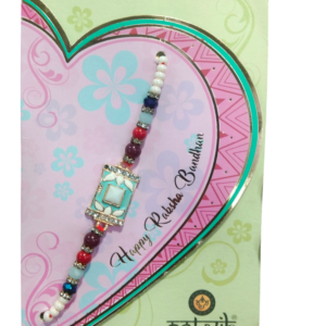 SEASONALHUB Festive Creations Presents Exclusive Designer Metal Rakhi With Multicolour Pearls And Stones For Brother With a Pack of 1 Roli Chawal
RAJENDER 059