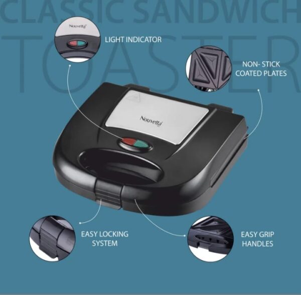 Nouvetta Classic Sandwich Toaster(NST-18755)(V) - Image 5