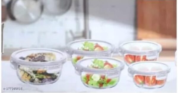 Sanjeev Kapoor Wellington Square Container Set of 5 pcs 860ml 580ml 400ml (SKB-1594)(V) - Image 2