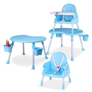 LuvLap 4 in 1 Convertible Baby High Chair Blue ( 10187 )