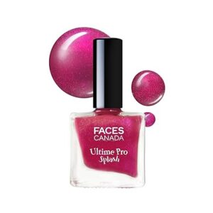 FACES CANADA Ultime Pro Splash Nail Enamel - Shimmy, 8ml | Limited Edition Festive Collection | High-Shine Glossy Finish Nail Polish For Women | Quick-Drying | Chip-Resistant | Smooth Application(PACK OF 12)