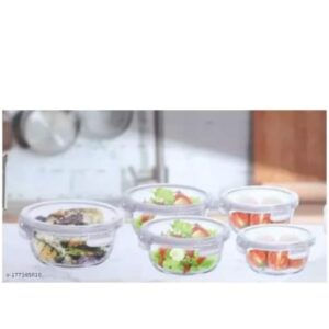 Sanjeev Kapoor Wellington Square Container Set of 5 pcs 860ml 580ml 400ml (SKB-1594)(V)