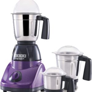 USHA Maxiquick 500-Watt Copper Motor Mixer Grinder with 3 Jars (Magenta/Black) Minor body damege (V) N.10751