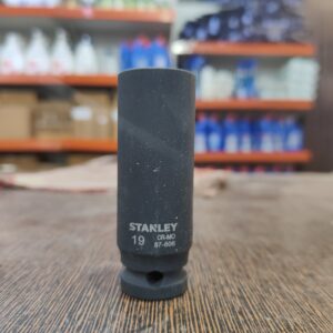 STANLEY STMT89445-8B Chrome-Molybdenum Steel 6 Point Impact Socket 1/2 inch 19 mm(Black) N.9975(V)