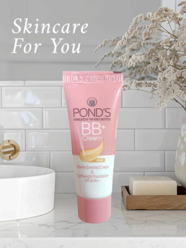 PONDS BB+ CREAM VITAMIN ENRICHED CREAM & LIGHTWEIGHT FOUNDATION SPF 30 PA++ 5G ( PACK OF 10 ) EXP-5/25 - Image 2