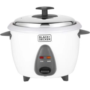 Black & Decker BXRC0101IN Electric Rice Cooker  (1 L, White) ( SPOON NOT INCLUDED)(RICE PK)