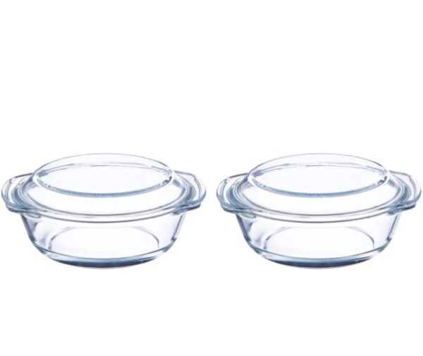 Sanjeev Kapoor Montreal Glass Casserole 1000 ml (2 pcs)(SKB-849)(V)