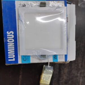 Luminous Led Slim Panel Cosmo Pro Recessed  Ceiling Light(15 W, White), (ADAPTOR DAMAGE HAI )(8321)(P)