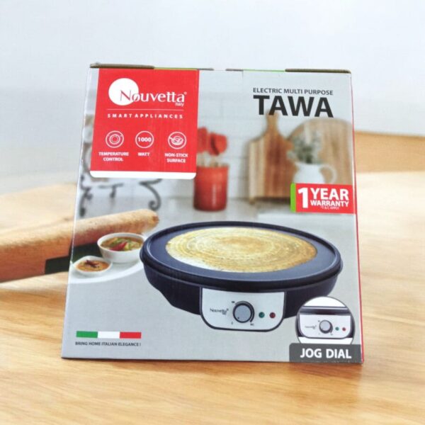 Nouvetta Electric Multi-Purpose Tawa 1000W with Non-Stick Cooking Surface(NCP-19049)(V) - Image 5