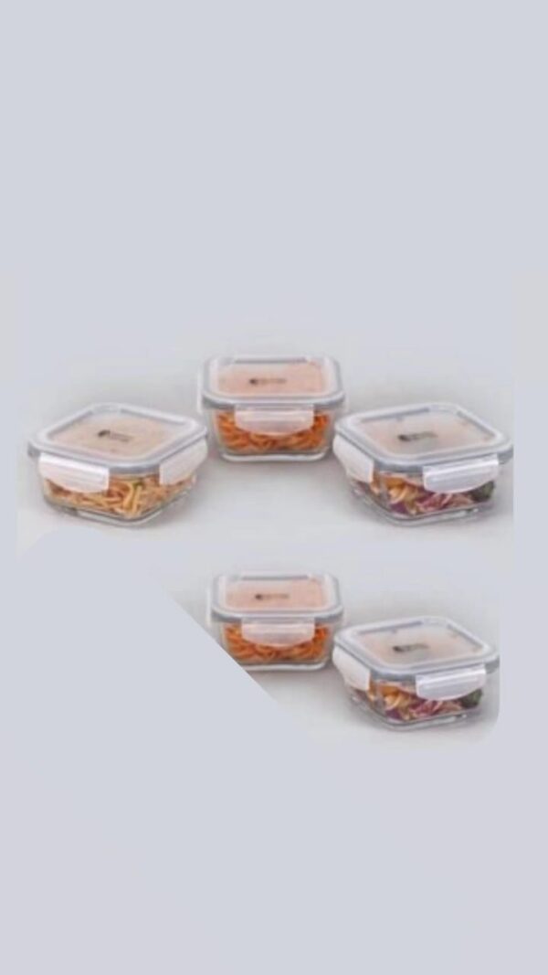 Sanjeev Kapoor Wellington Square Container set of 5 760ml+520+400ml (SKB-1593)(V)