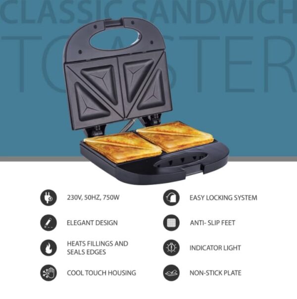 Nouvetta Classic Sandwich Toaster(NST-18755)(V) - Image 8