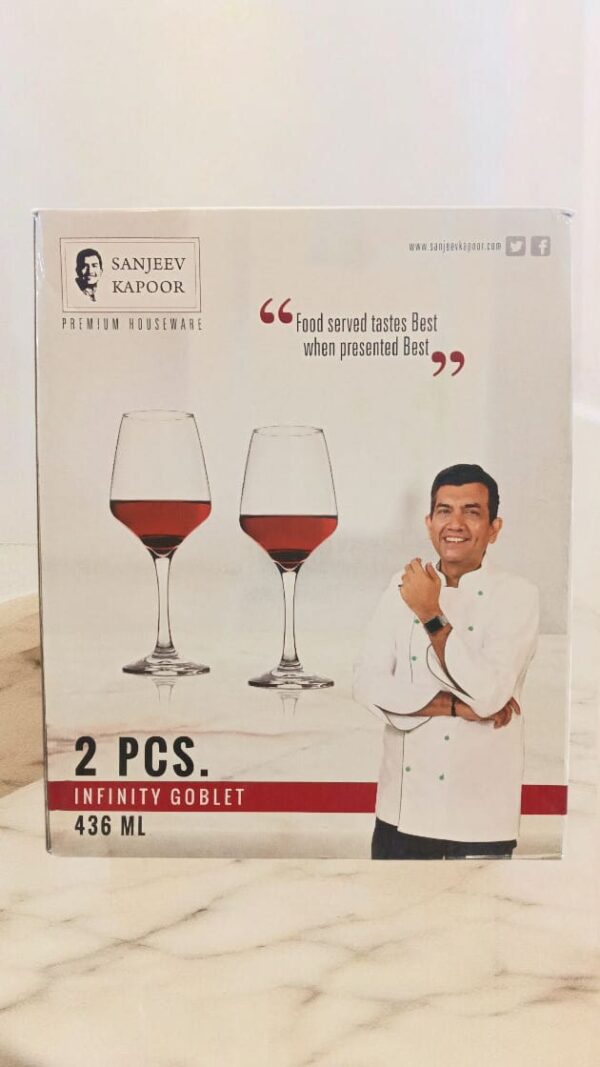 Sanjeev Kapoor Infinity Goblet 436ml Set of 2 (SKB-1004)(V) - Image 3