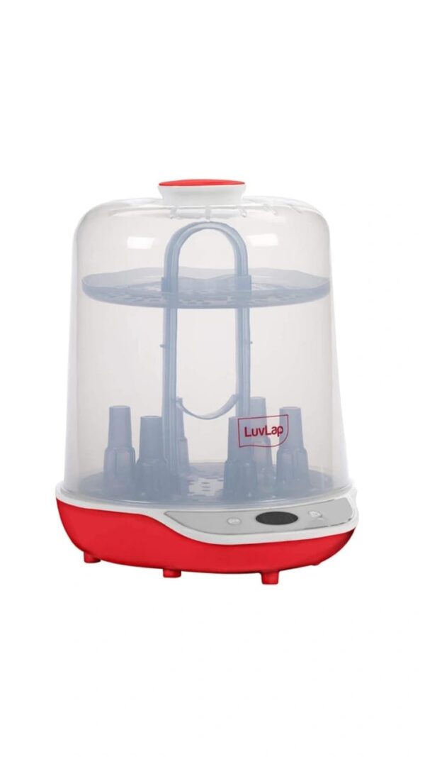 Luvlap Delight Bottle Sterilizer Six bottles Six slot (Red -White) N.10765(v)