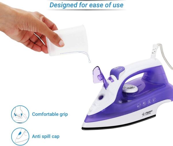 Flipkart SmartBuy IRS1600WG 1600 W Steam Iron  (Purple) (10761)(P)(S) - Image 5