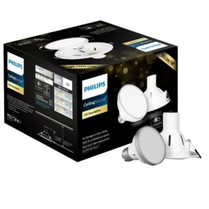Philips 9W Cool Day Light LED Downlighter, Recessed Mounted