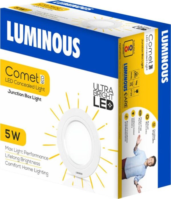 LUMINOUS 5w Led Ceiling Light Comet  Recessed Ceiling Lamp (8325)(P) - Image 3
