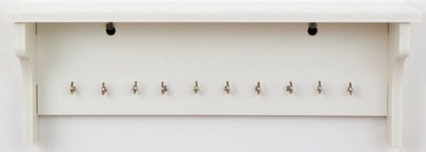 WORA Key Holders And Racks Multipurpose Particle Board Wall Shelf  ( White)  ( 10778 ) - Image 3