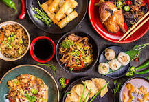 Chineese Platter (Noodles, Fried Rice, Manchurian, Chilly Paneer, Spring Roll)