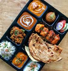 executive thali BIKANERI DELUX THALI (Dal Makhani, Paneer Sabji, Mix Veg, Rice, Raita, 1 Lachha Paratha, 1 Butter Naan, Pickle, Salad, Sweet)