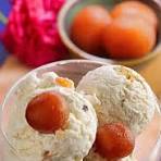 gulab jamun with ice cream Gulab Jamun with Ice cream