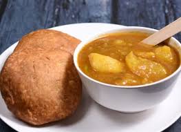 Pyaz Kachori with Aloo Sabji