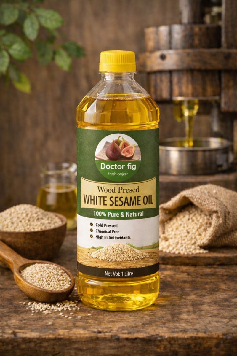 Doctor Fig - Wood Pressed White Sesame Oil - 1ltr