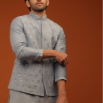 Harbor grey Nehru Jacket & Kurta