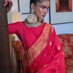 Mustard French Tissue Jumpsuit With Cutdana Work