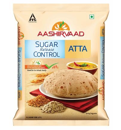 Aashirvaad Sugar Release Control Atta 1 Kg.