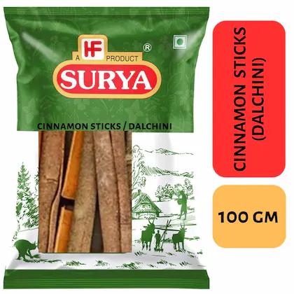Surya 100g Cinnamon Sticks (Dalchinni) | Whole Spices| Herbs