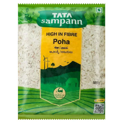 Tata Sampann White Thick Poha 500 g