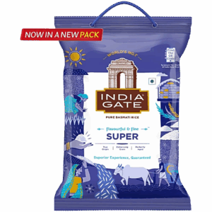 India Gate Super Basmati Rice (Basmati Arisi): 5 kgs