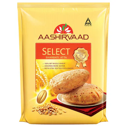 Aashirvaad Select Sharbati Wheat Atta: 5 kgs