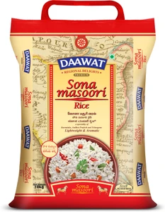 Daawat Sona Masoori Rice (Akki): 10 kgs