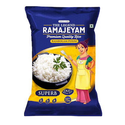 RAMAJEYAM Premium Rajabhogam Ponni Boiled Rice 26Kg
