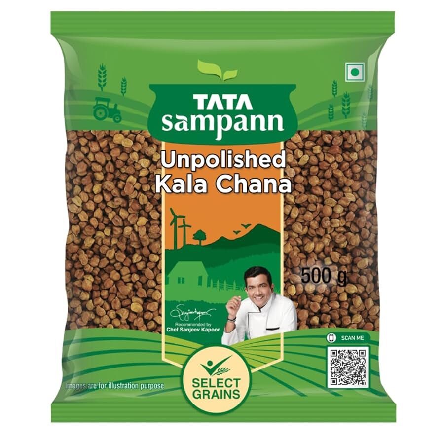 Tata Sampann Unpolished Kala Chana 500 g