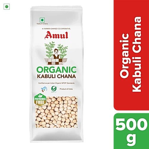 Amul Organic Kabuli Chana 500 g