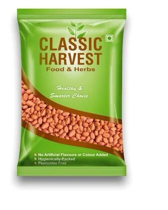 Classic Harvest Protein Rich Peanuts/ Raw Moongfali Dana / Whole Red Peanut 500 gm