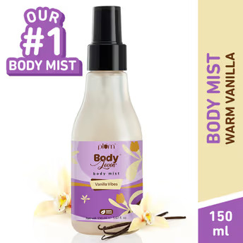 Plum Body Lovin Vanilla Vibes Body Mist For A Long Lasting Vanilla Fragrance(150ml)