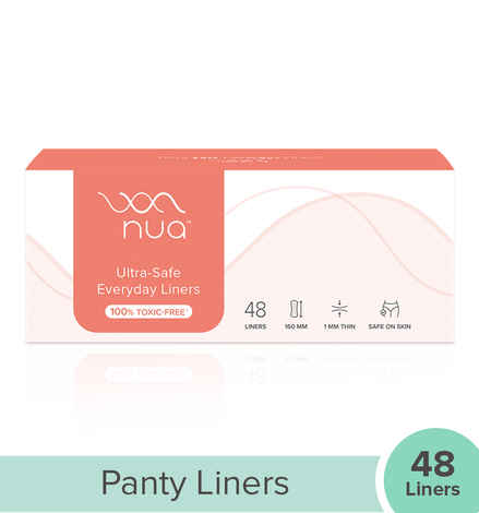 Nua Everyday Panty Liners Rash-Free and Toxin-Free - Pack of 48-48pcs