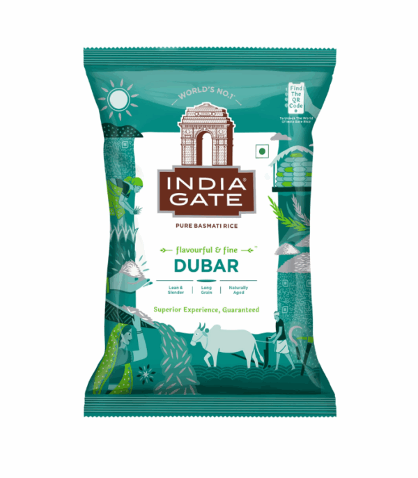 India Gate Pure Basmati Rice Dubar 1 kg