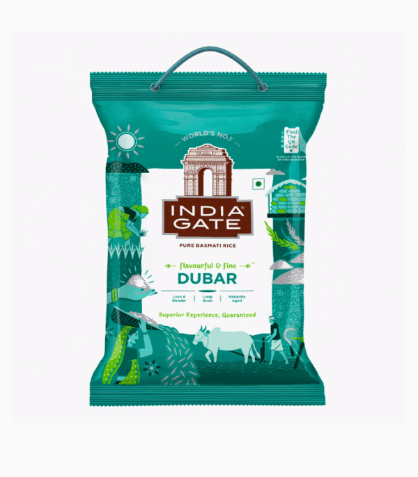 India Gate Pure Basmati Rice Dubar 5 kg