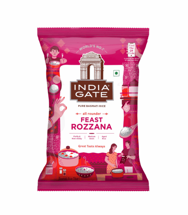 India Gate Pure Basmati Rice Feast Rozanna 1 kg