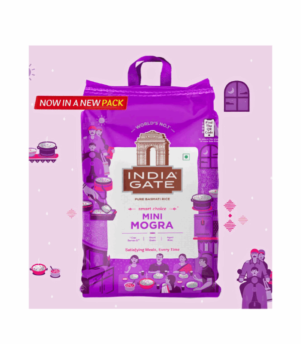 India Gate Pure Basmati Mini Mogra Rice 5 Kg