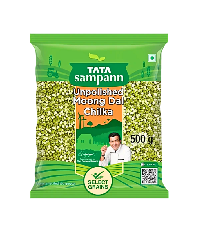 Tata Sampann Unpolished Moong Dal Chilka 1/2 kg