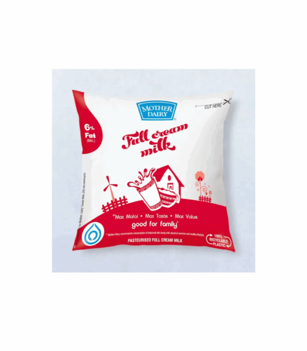 Mother Dairy Full Cream Milk 500 mL